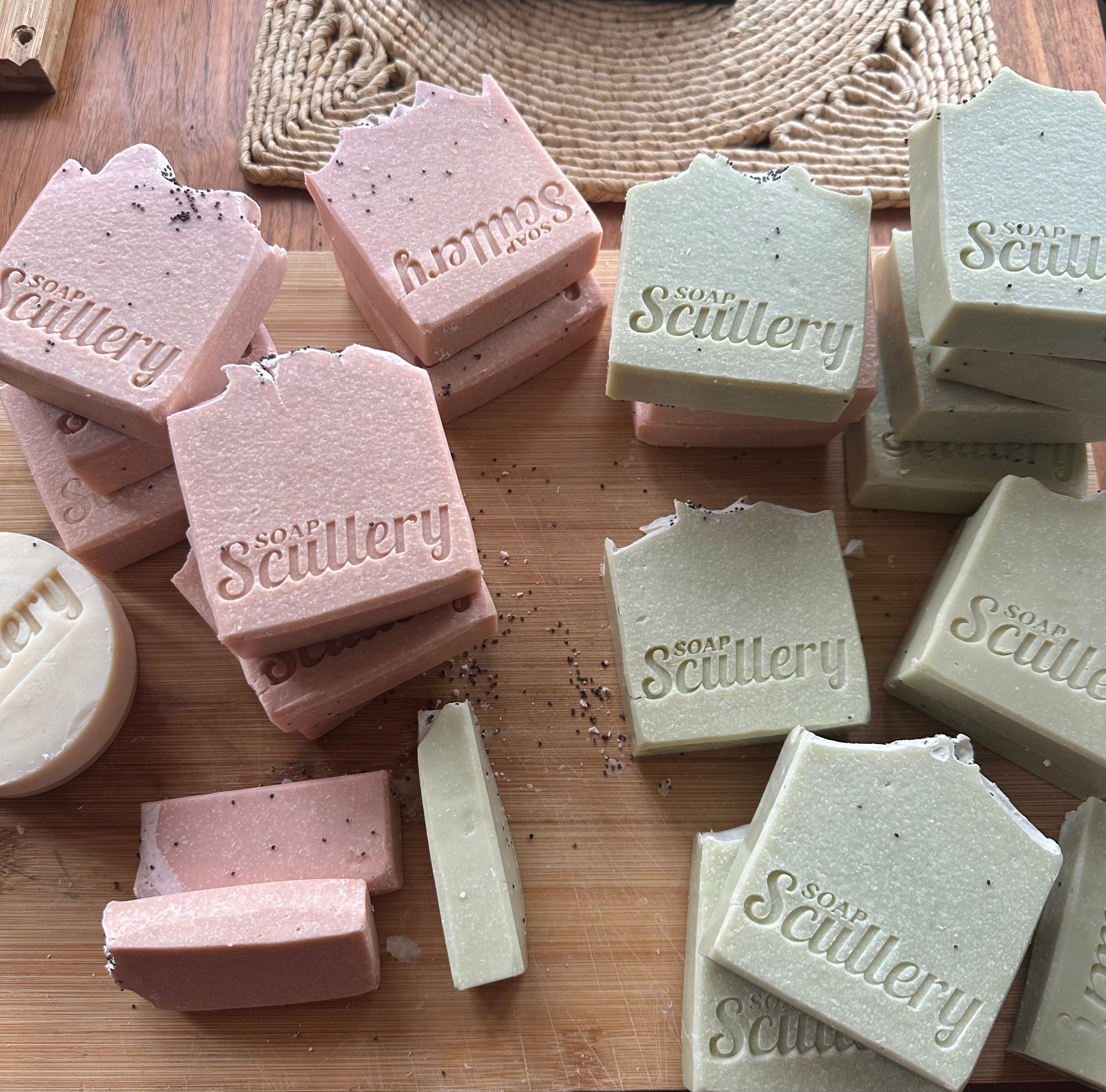 Handmade Soap - Patchouli & French Pink Clay Salt Bar